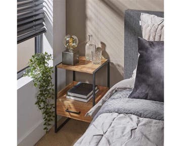 Nachtkastje Niche acacia Small - naturel, Ophalen of Verzenden, Nieuw