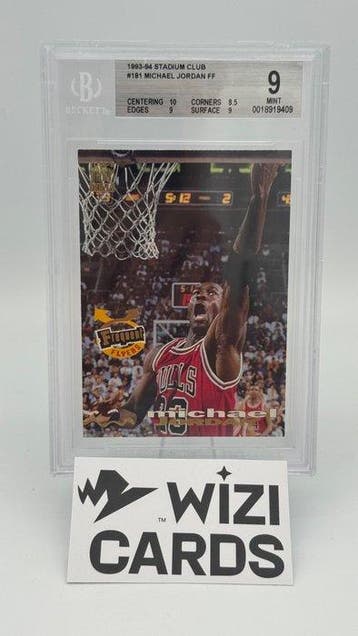 1993-94 Stadim Club # 181 Michael Jordan Frequent Flyer, Nieuw
