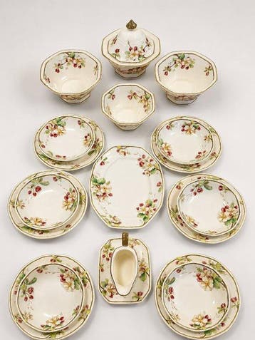 Villeroy & Boch - Tafelservies voor 6 (20) - Portobello -, Antiek en Kunst, Antiek | Meubels | Tafels