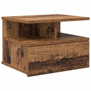 Nachtkastje Zwevend Oudhout | Retourdeal 46% Korting, Minder dan 45 cm, Ophalen of Verzenden, Zo goed als nieuw, Minder dan 55 cm