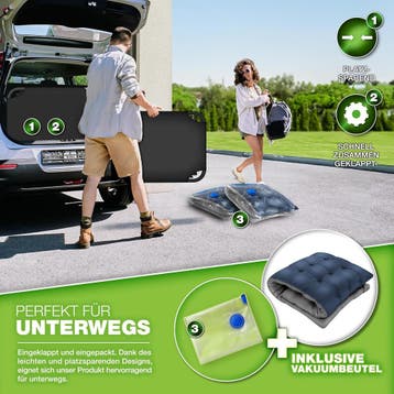 Ligbed - Ligstoel - Zonnebed - Opvouwbaar - Blauw - Tillvex®, Verzenden, Zo goed als nieuw