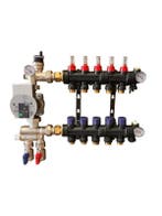 Kunststof vloerverwarming verdeler met pomp actie prijzen, Hoog rendement (Hr), Overige typen, Nieuw, Ophalen of Verzenden