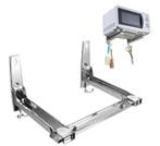 Verstelbaar RVS Magnetronrek – Inklapbare Wandhouder, Verzenden, Nieuw