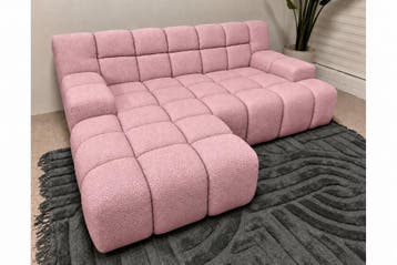 Loungebank Tiel - loungebanken - Roze, Nieuw, 150 cm of meer, Stof, 250 tot 300 cm