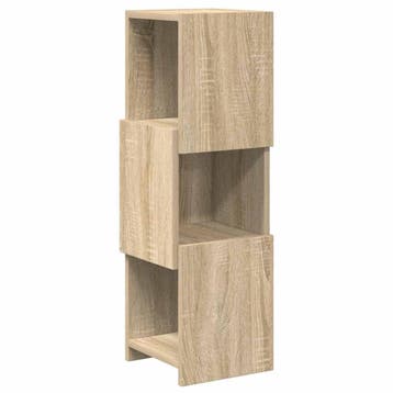 vidaXL Hoekkast 25,5x25x80cm Bewerkt hout Sonoma Eiken, Verzenden, Nieuw
