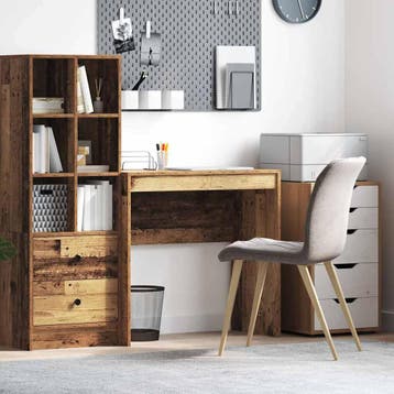 vidaXL Bureau Oudhout 80 x 40 x 76 cm, Verzenden, Nieuw