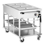 GGM Gastro | Bain-marie wagen - 2,5 kW - 3x GN 1/1 | TWBK310, Verzenden