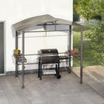 Barbecue-overkapping Asado 2,4x1,5x2,34m - grijs, Tuin en Terras, Verzenden, Nieuw