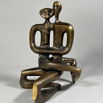 Sawomir Micek (1956) - Verona lovers (Bronze sculpture), Antiek en Kunst