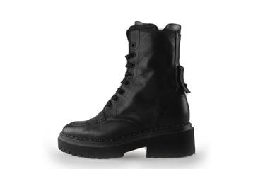 Oxmox Veterboots Meisjes in maat 36 Zwart, Verzenden, Jongen of Meisje, Schoenen, Zo goed als nieuw