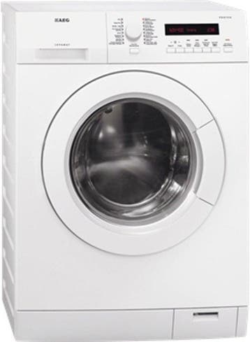 AEG L75475FL - Wasmachine - 7 kg - 1400 tpm - Wit, Ophalen of Verzenden, Zo goed als nieuw, Voorlader, 85 tot 90 cm