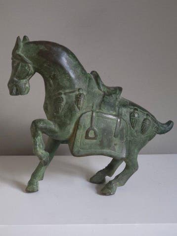 Monumentaal Chinees bronzen paard - Brons - China - 20e eeuw