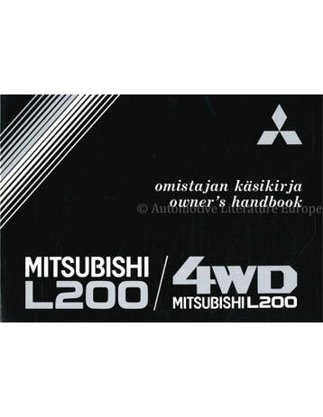 1994 MITSUBISHI L200 INSTRUCTIEBOEKJE FINS | ENGELS, Auto diversen