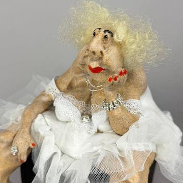 Anna Em - Waiting for the perfect man - hand made, Antiek en Kunst
