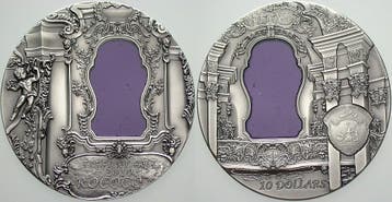 10 Dollars 2010 Palau Tiffany Art-rococo, Verzenden