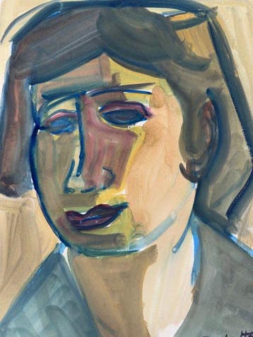 Emilio Notte (1891-1982) - Ritratto di donna