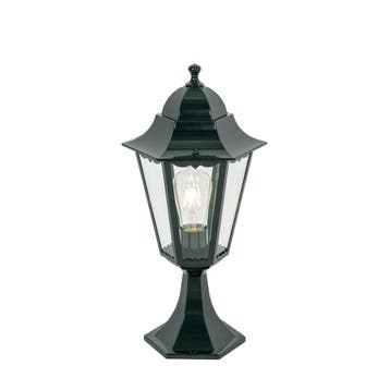 Klassieke buitenlantaarn sokkel donker groen IP44 - New, Verzenden, Nieuw, Aluminium