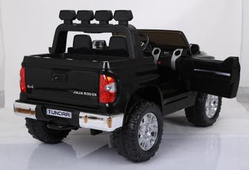 Kinderauto, TOYOTA TUNDRA, zwart, 2 zitter, RC, leder, NIEUW, Ophalen of Verzenden, Nieuw
