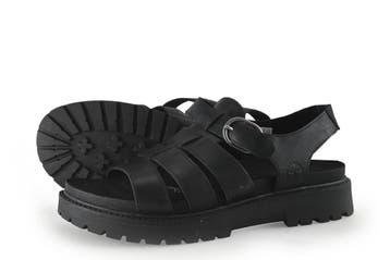 Timberland Sandalen in maat 42 Zwart, Kleding | Dames, Verzenden, Zwart, Sandalen of Muiltjes, Zo goed als nieuw