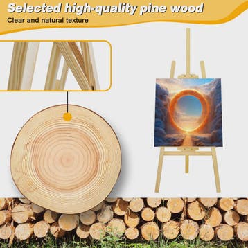 Professionele Houten A-Frame Schildersezel - 1.5m Hoog, Vers, Dieren en Toebehoren