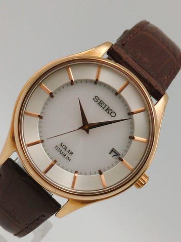 Seiko - Solar Titanium - Zonder minimumprijs - V157-0BX0 -