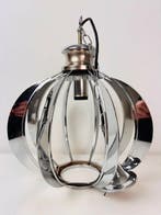 Lamp - Space age zilverkleurige petaled hanglamp - Chroom