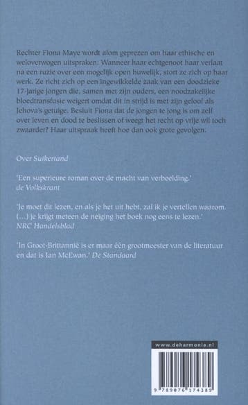 De kinderwet 9789076174389 Ian McEwan, Boeken, Verzenden, Zo goed als nieuw, Ian McEwan
