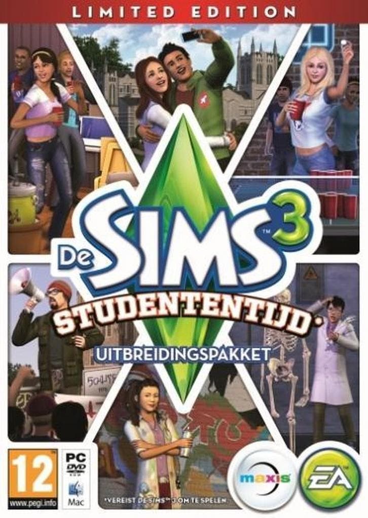 De Sims 3: Studententijd - Limited Edition, Spelcomputers en Games, Games | Pc, Verzenden