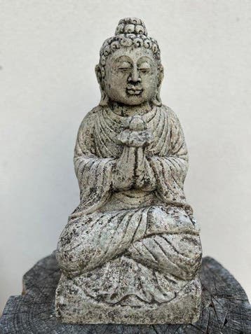 Statua di Buddha in fiore di loto | Scultura Balinese -, Antiek en Kunst