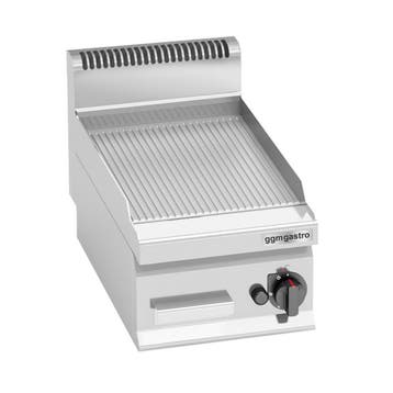 GGM Gastro | Gasbakplaat - 4kW - Geribbeld - Bakoppervlak: |, Huis en Inrichting, Verzenden, Nieuw, Overige typen