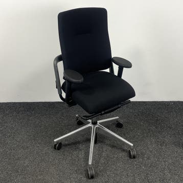 Grahl Xenium Bureaustoel - Chroom Voetkruis - Zwart, Huis en Inrichting, Bureaustoelen, Ophalen of Verzenden, Ergonomisch, Gebruikt