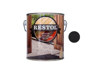 Restol Restol houtolie mat 2,5 liter, ebbenzwart, Verzenden, Nieuw