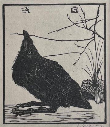 Jan Mankes (1889-1920) - Kraai met mugje