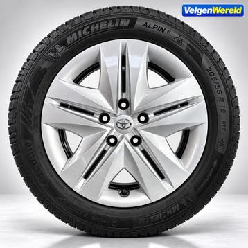 Toyota Corolla | 16 inch velgen + Michelin winterbanden, 16 inch, Banden en Velgen, Nieuw, 205 mm