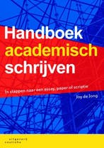 Handboek academisch schrijven | 9789046902424 | Joy de Jong, Zo goed als nieuw, Joy de Jong
