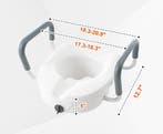 Verhoogde Toiletbril 12,7 cm met Armleuningen, Verzenden, Nieuw