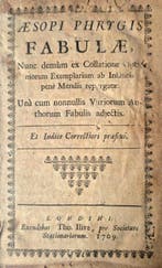 Aesop (Aesopi) - Aesopi Phrygis Fabulae - 1709, Antiek en Kunst, Antiek | Boeken en Bijbels