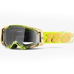 Crossbril 100% Armega - Fluo Geel / Goud, Motoren, Kleding | Motorkleding, Verzenden, Nieuw met kaartje, Motorcrosskleding, 100%