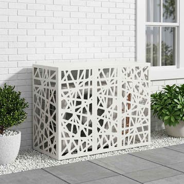 vidaXL Airconditioner hoes Wit 110 x 50 x 80 cm Staal, Verzenden, Nieuw