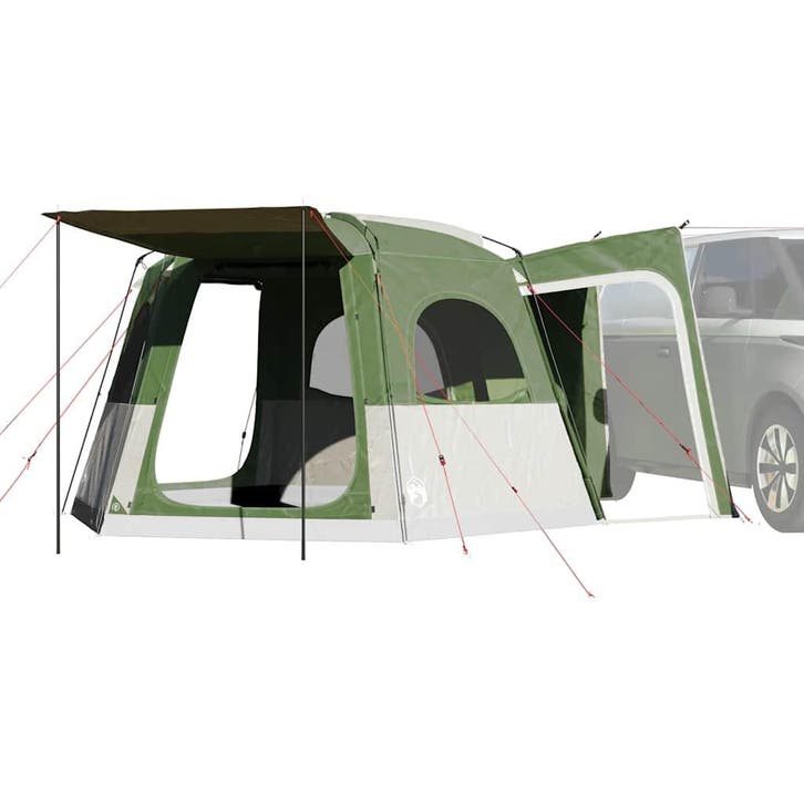 vidaXL Autotent 4-persoons waterdicht groen, Caravans en Kamperen, Tenten, Nieuw, tot en met 2, Verzenden