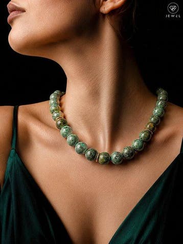 Natuurlijke Afrikaanse Turkoois sieraden - 925