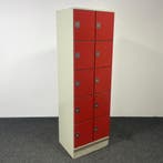 Rode Lockerkast - 10-deurs | 196 x 60 x 50 cm, Ophalen of Verzenden, Gebruikt