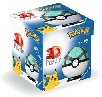 Pokemon Net Ball 3D Puzzel (54 stukjes) | Ravensburger -, Hobby en Vrije tijd, Denksport en Puzzels, Verzenden, Nieuw