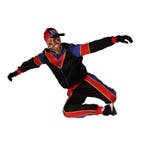 Dance Piet – Zwart, Blauw en Rood | Disco Piet - XS, Verzenden, Nieuw