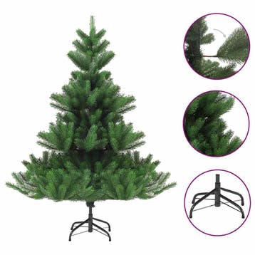 vidaXL Kunstkerstboom Nordmann 150 cm groen, Diversen, Kerst, Verzenden, Nieuw