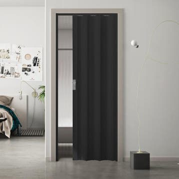 Aanbieding! Balci Sarah vouwdeur kleur zwart BxH 112x254 cm, Kunststof, 80 tot 100 cm, 215 cm of meer, Binnendeur