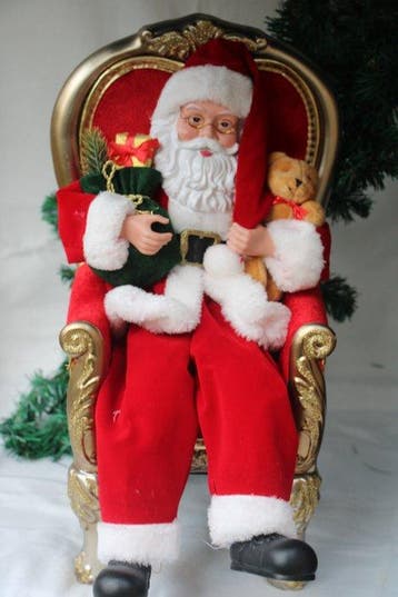 Mel-O-Mel: Kerstman in stoel - Figuur - Plastic, Diversen, Nieuw
