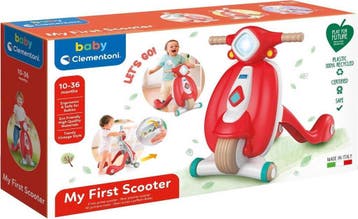Baby Clementoni - Loopwagen Scooter, Looptrainer, 10-36, Ophalen of Verzenden, Zo goed als nieuw