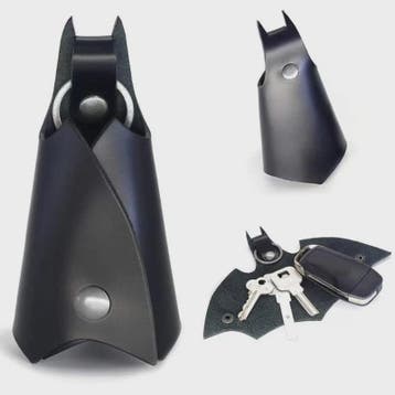 Stoere Batman Bat-vormige Leeren Sleutelhanger voor Auto, Ta, Verzenden, Nieuw
