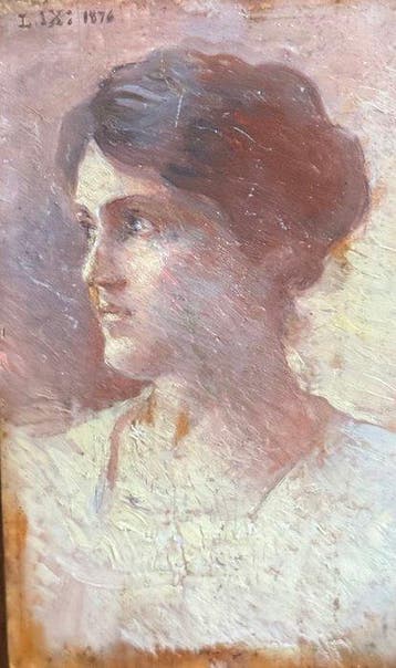 Luigi Nono (1850-1918) - Profilo di donna, Antiek en Kunst